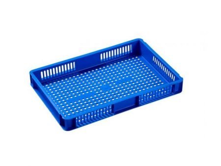 Euro Stacker 12 Ltr Perforated Blue – 600 x 400