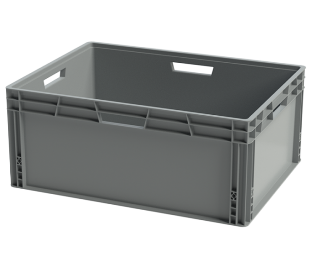 Heavy Duty Stacking Box (140L, Grey) 800 X 600 X 340mm
