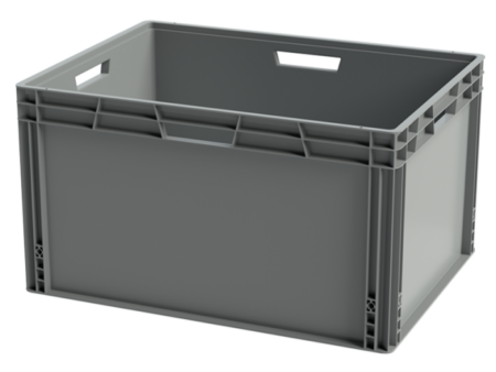 Heavy Duty Stacking Box (185L, Grey) 800 X 600 X 450mm