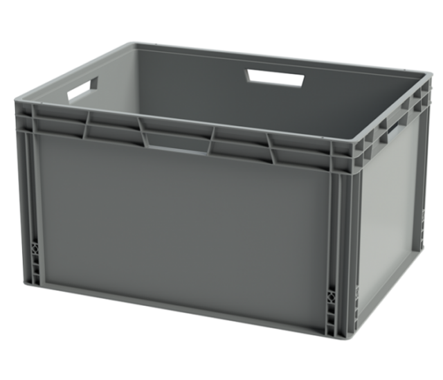 Heavy Duty Stacking Box (185L, Grey) 800 X 600 X 450mm