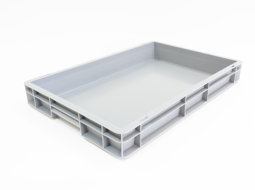 Stacking Container (12L, Grey) 600 x 400 x 075mm | Rebox Storage