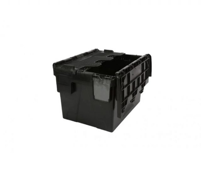 Eco Lidded Box 22 Ltr Black – 400 x 300