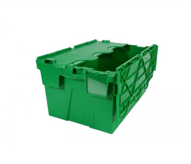 Voyager Attached Lid Box 54 Ltr Green – Alison Handling