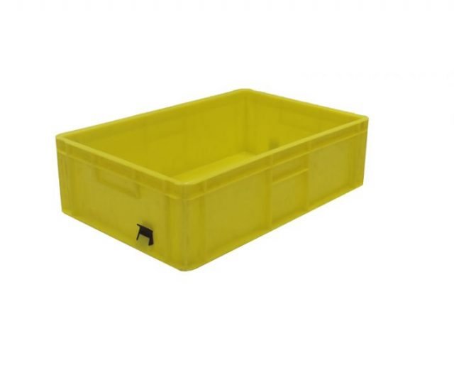 Euro Stacking Box 34 Ltr Solid Yellow – 600 x 400