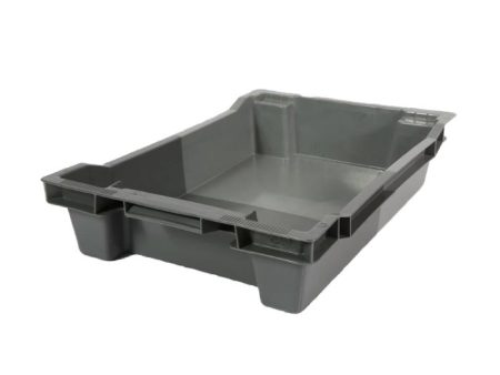 Plastic Stack Nest Container (18L, Dual Grey) 600 x 400 x 117 mm
