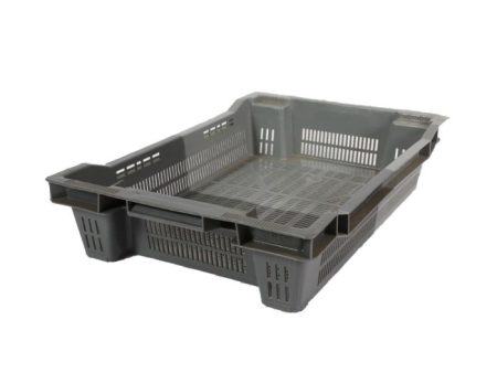 Perforated Stack Nest Container (18L, Dual Grey) 600 x 400 x 117mm